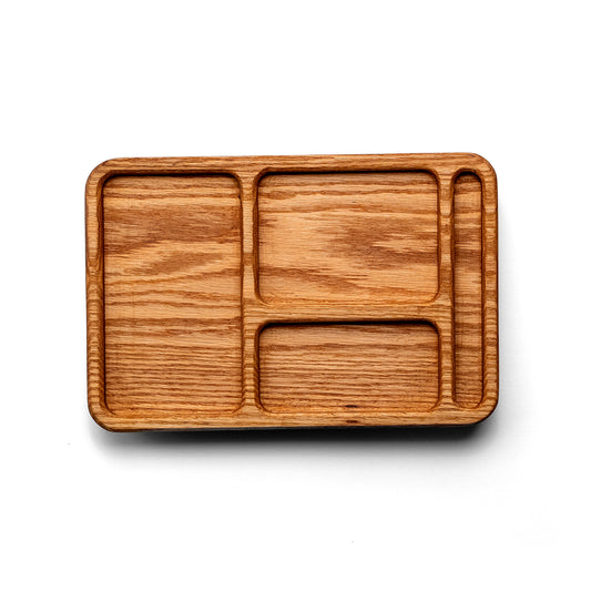 Valet Tray de Madera para Escritorio y Buró