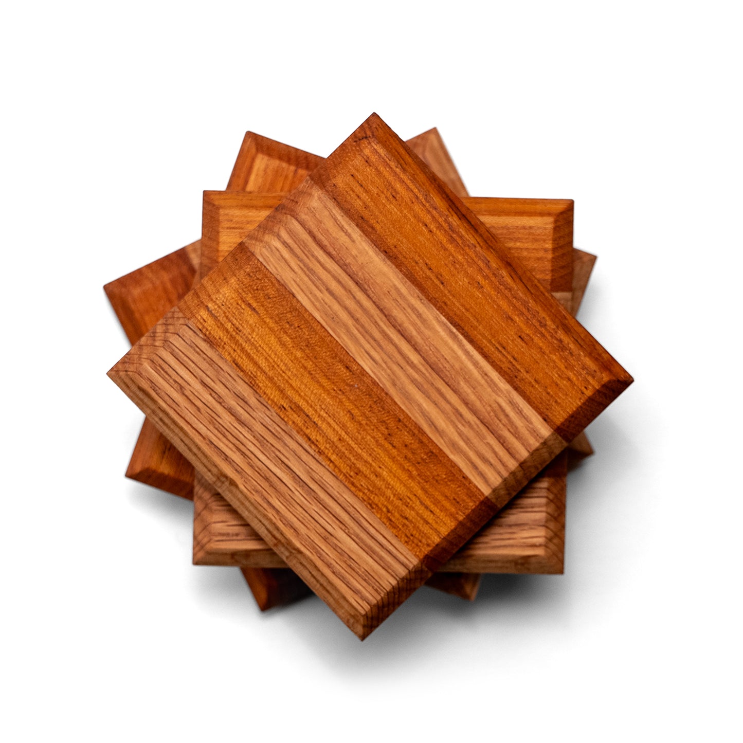 Set de 4 Portavasos de Madera
