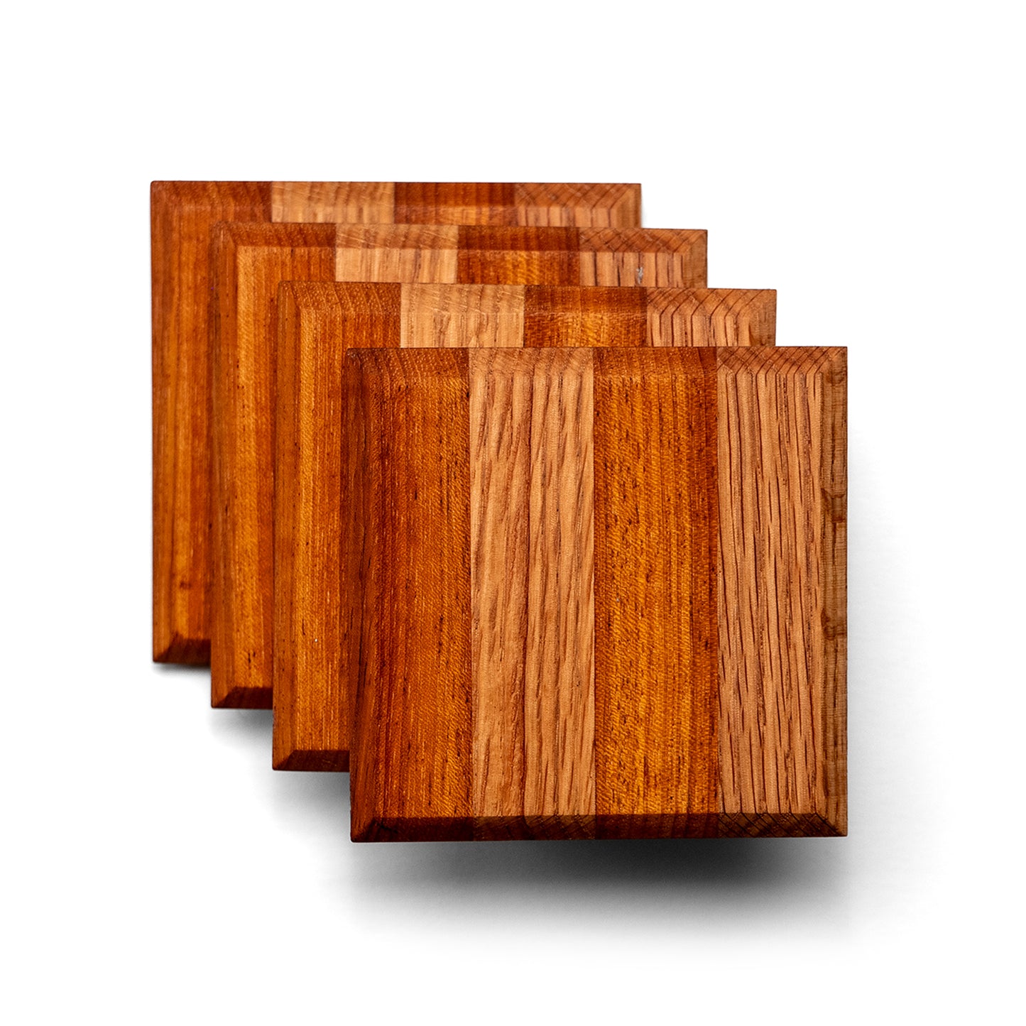 Set de 4 Portavasos de Madera