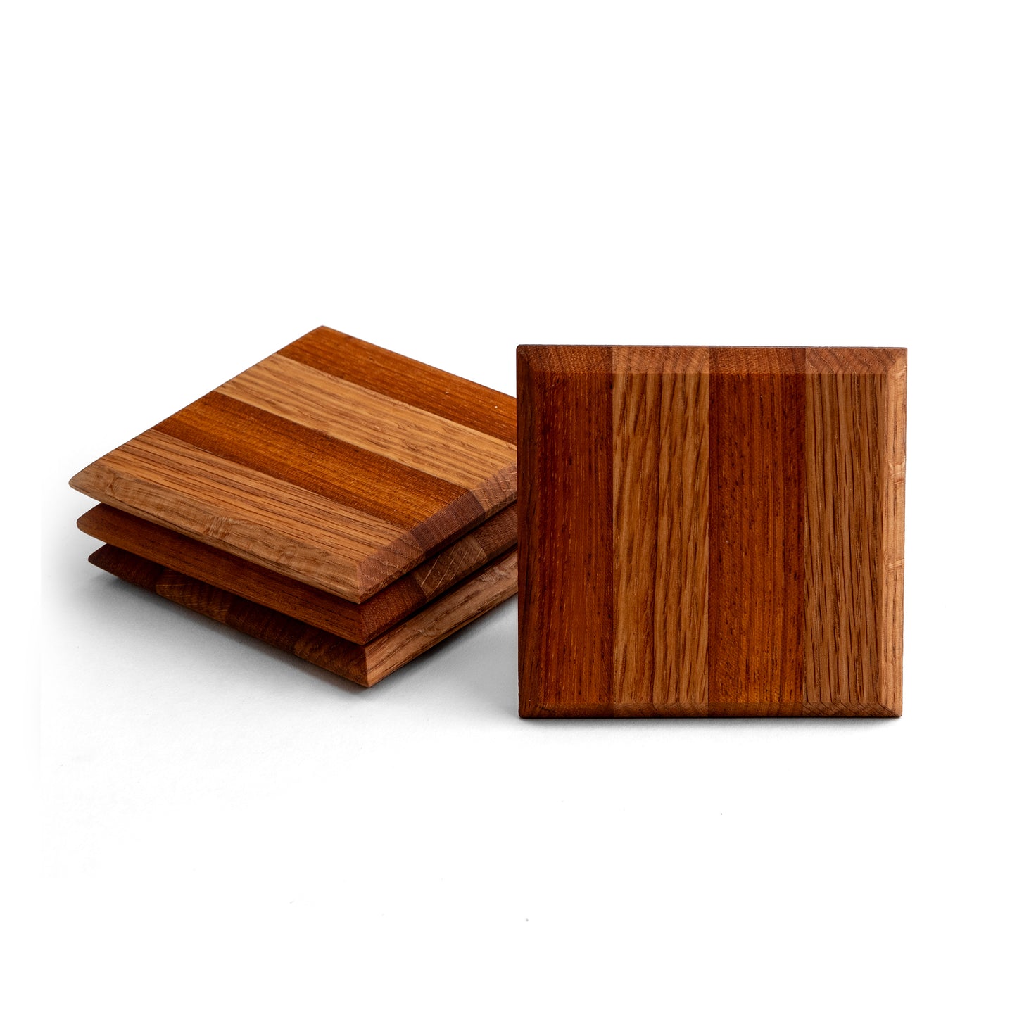 Set de 4 Portavasos de Madera