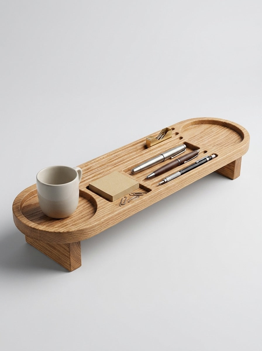 Organizador de Escritorio de Madera
